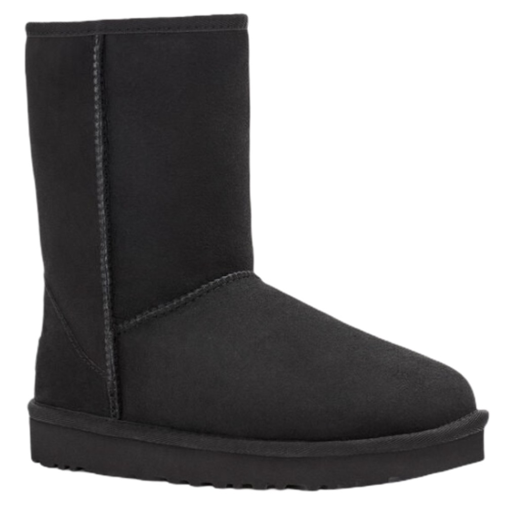 UGG Black Classic Short II #5825 Sheepskin Boots Size 6 - Picture 14 of 14